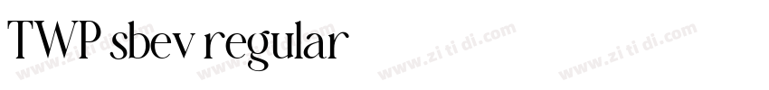 TWP sbev regular字体转换